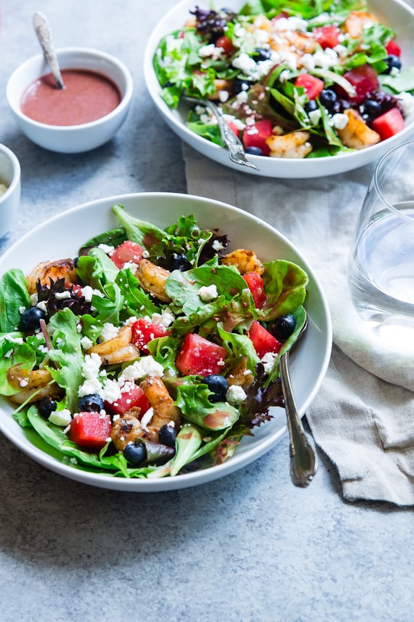 Fresh seafood with seasonal vegetables